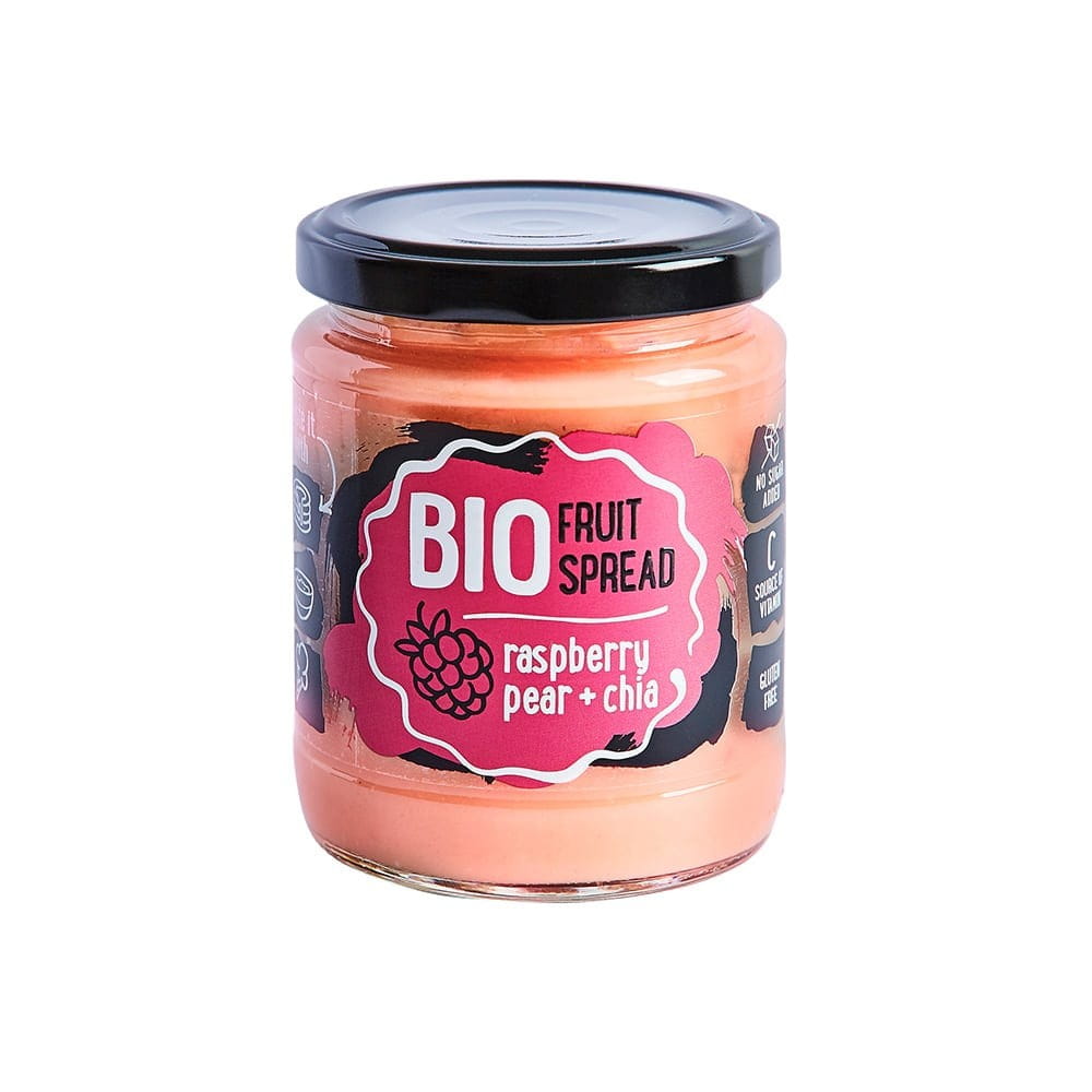 Fruchtcreme Birne - Himbeere - Chiasamen BIO 245 g