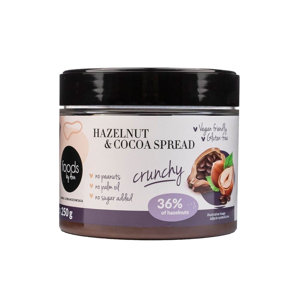 Nuss- und Kakaocreme 36 % crunchy 250 g FOODS BY ANN