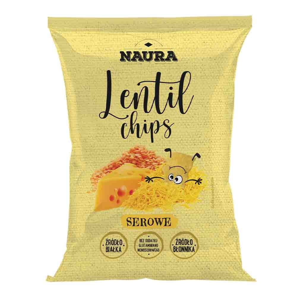 Linsenchips Cheddar-Käse 70 g NAURA