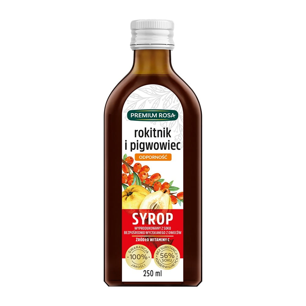 Sanddorn-Quitten-Sirup 250 ml PREMIUM ROSA