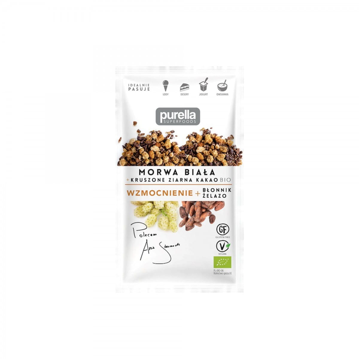 Weiße Maulbeere + zerkleinerte Kakaobohnen BIO 45 g