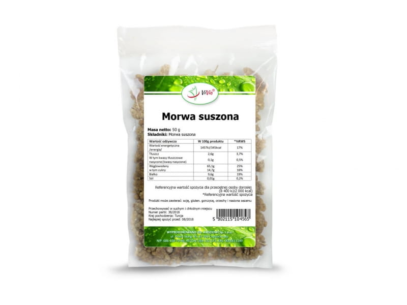 Weiße Maulbeere ohne Kerne 50g VIVIO - Biolaboratorium