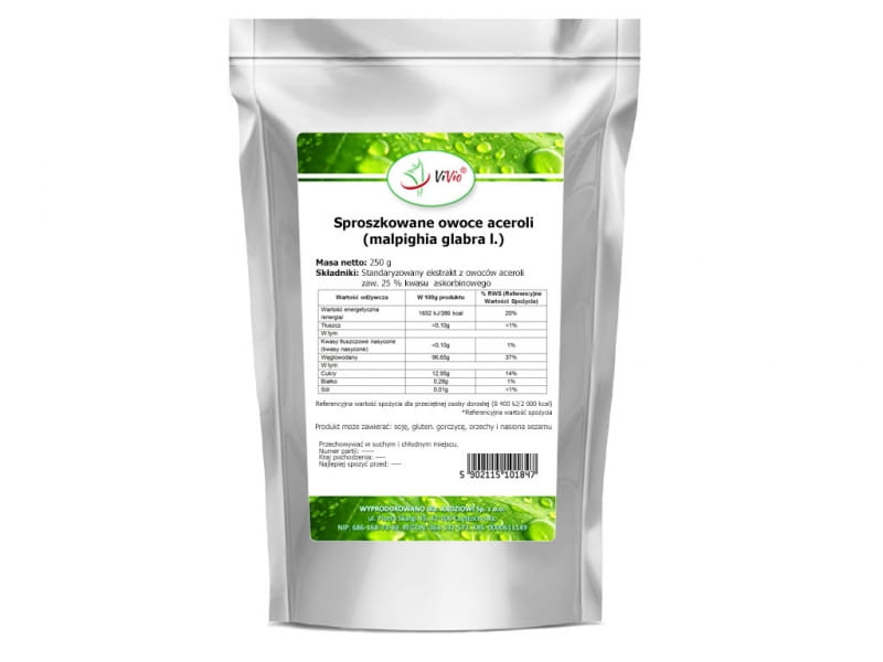 Acerolapulver 250g - VIVIO - Biolaboratorium