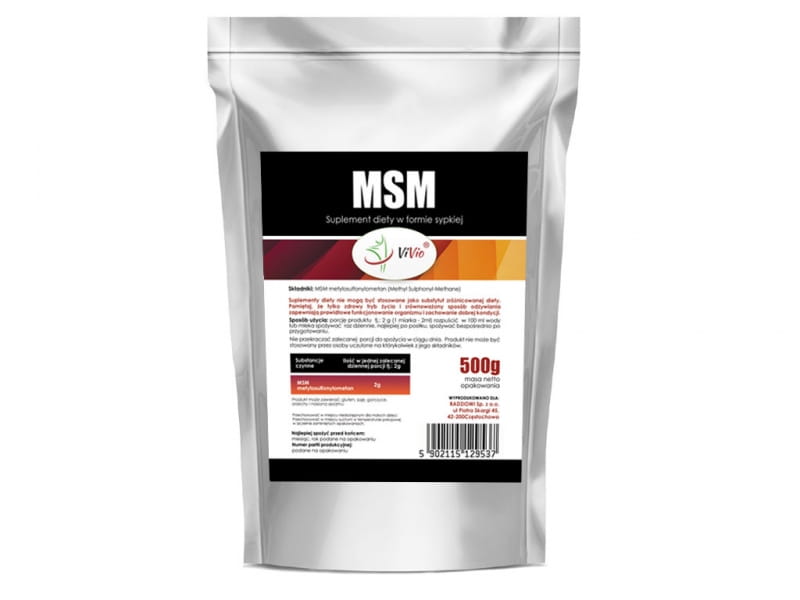 MSM-Pulver 500 g - VIVIO - Biolaboratorium