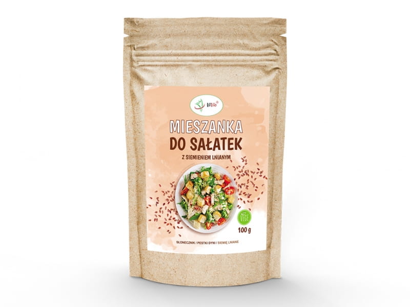 Salatmischung mit Leinsamen 100g - VIVIO - Biolaboratorium