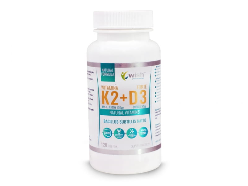 Vitamin K2MK7 + D3 2000iu 120 Tabletten WUNSCH - Biolaboratorium