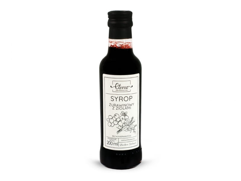Cranberry-Sirup mit Kräutern ETERNO 200ml - Biolaboratorium