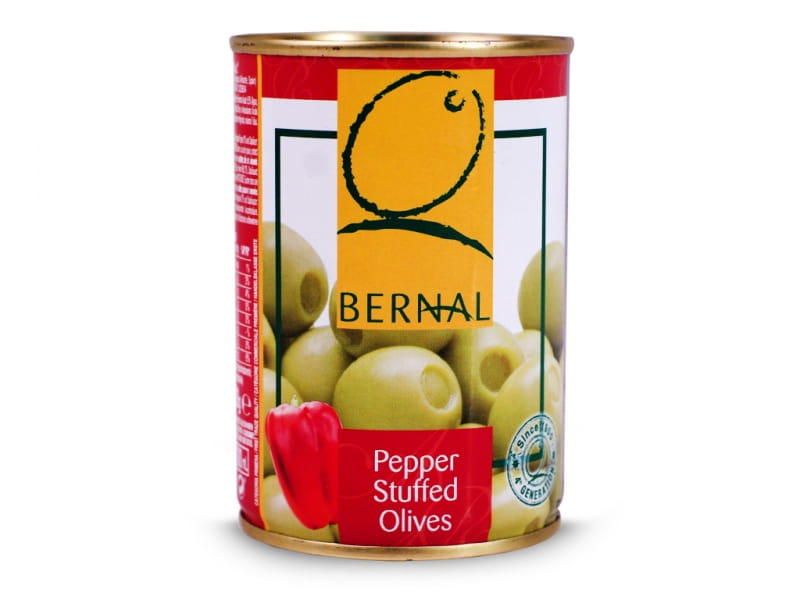 Oliven gefüllt mit Paprika 120g - BERNAL - Biolaboratorium