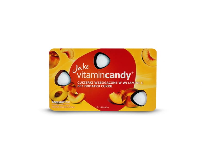 Zuckerfreie Bonbons Pfirsich 18g JAKE VITAMINCANDY zuckerfreie-bonbons-pfirsich-18g-jake-vitamincandy