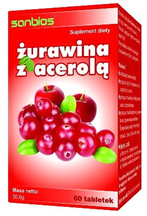 Preiselbeere mit Acerola 60 Tabletten SANBIOS - Biolaboratorium