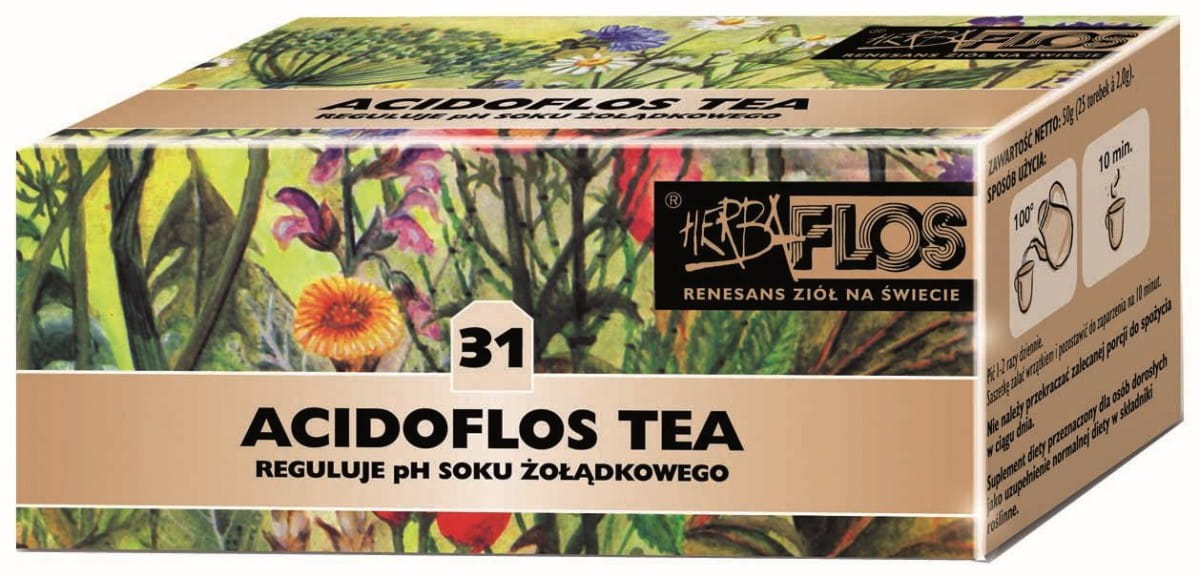 Übersäuerungstee 20 x 2g - 31 acidoflos tea fix - HERBA - FLOS - Biolaboratorium