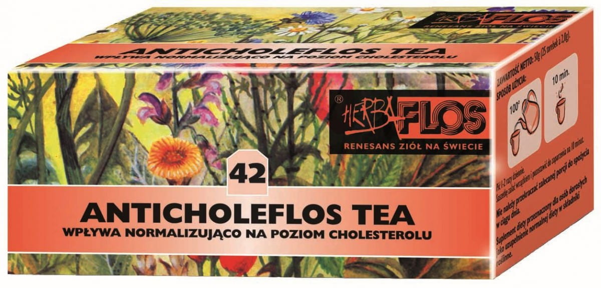 Cholesterintee 25 x 2g - 42 Anticholeflostee Fix - HERBA - FLOS - Biolaboratorium