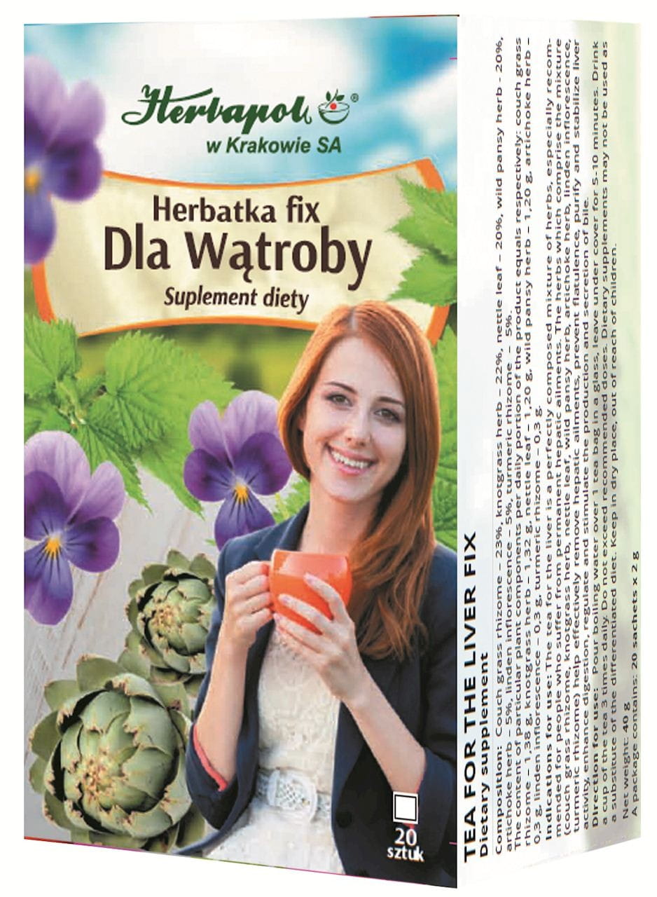 Lebertee fix 20 x 2g HERBAPOL - Biolaboratorium