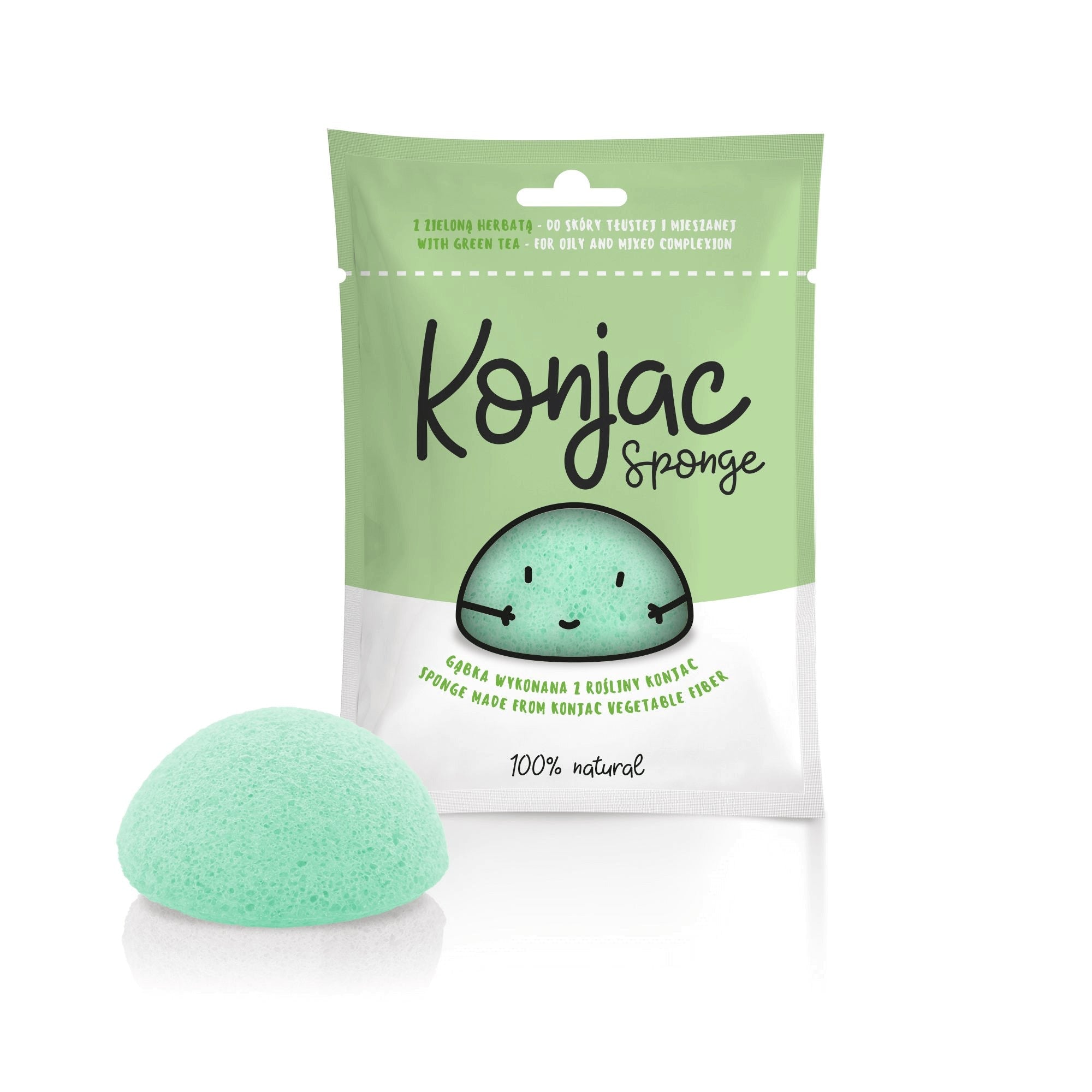 Grüne Konjac-Schwammkunst DIÄT - NAHRUNG - Biolaboratorium
