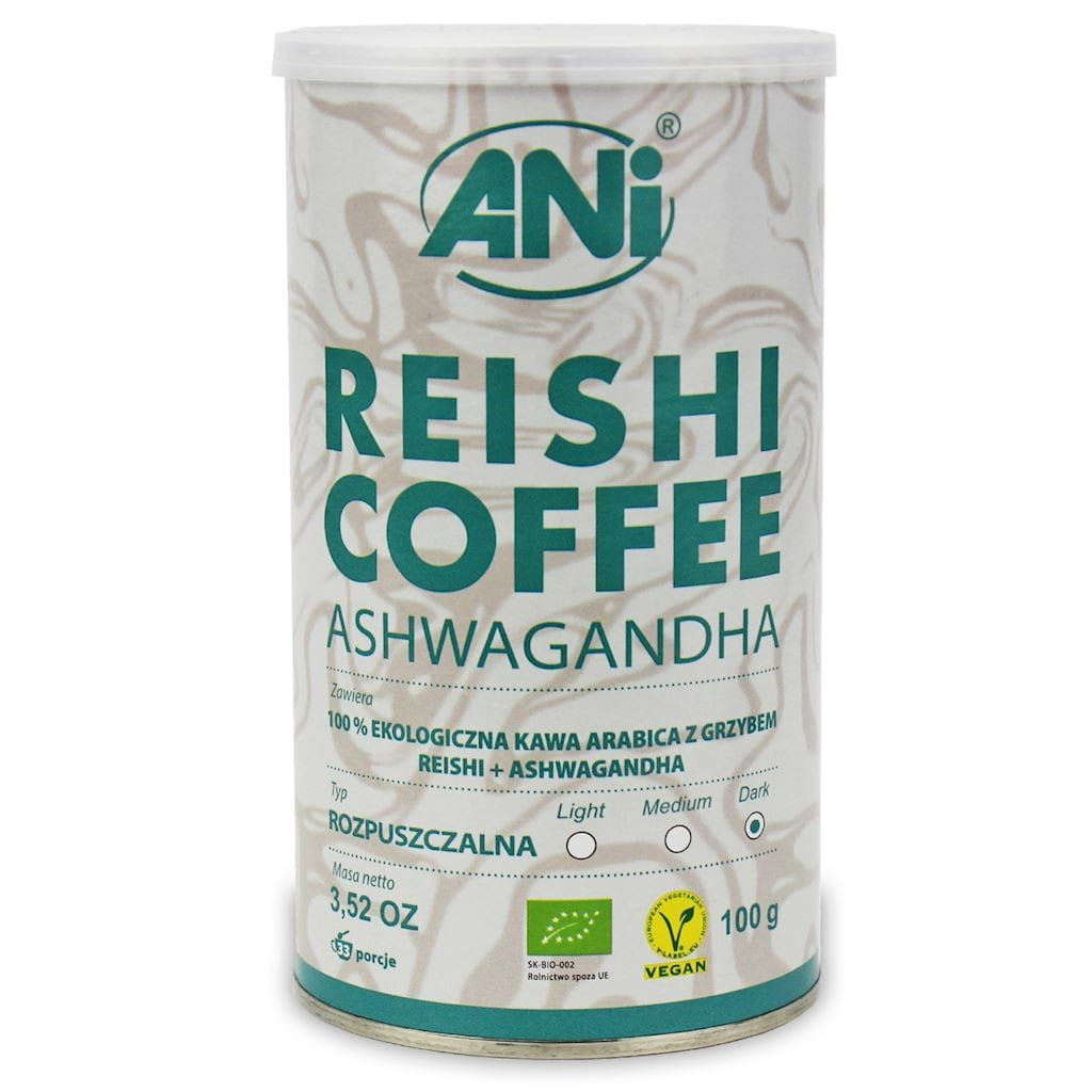 Instantkaffee Arabica mit Reishi-Pilz und Ashwagandha BIO 100 g - ANI - Biolaboratorium