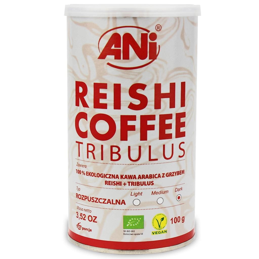 Instantkaffee Arabica mit Reishi-Pilz und Tribulus BIO 100 g - ANI - Biolaboratorium
