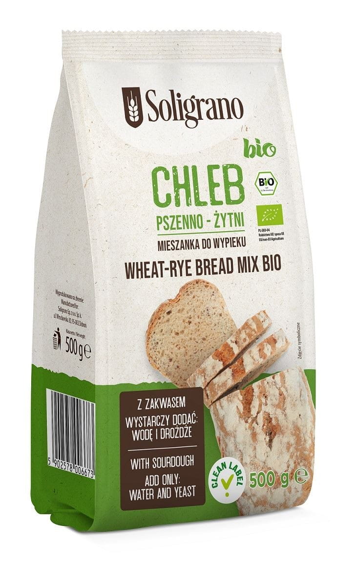 Mischung zum Backen von Weizen- und Roggenbrot BIO 500 g - SOLIGRANO - Biolaboratorium