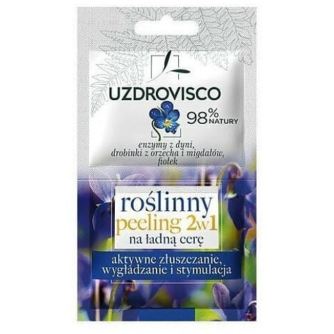 2in1 Gesichtspeeling aktives Peeling, Glättung und Stimulation (2 x 5 ml) 10 ml - UZDROVISCO - Biolaboratorium