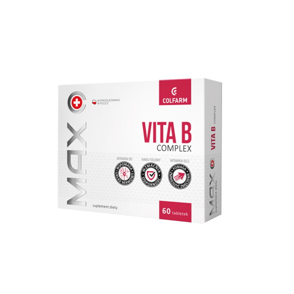 Max vita B KOMPLEX 60 Tabletten COLFARM - Biolaboratorium