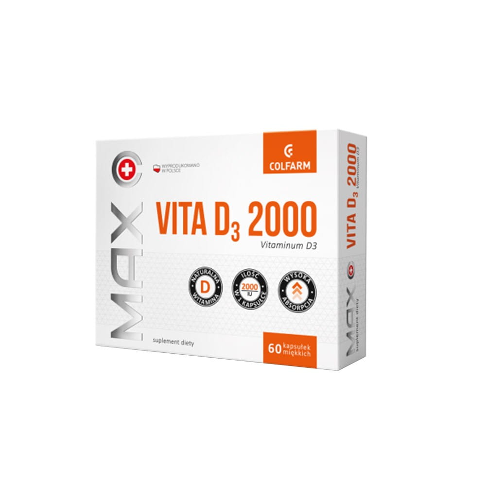 Max vita D3 2000 60 COLFARM Weichkapseln - Biolaboratorium
