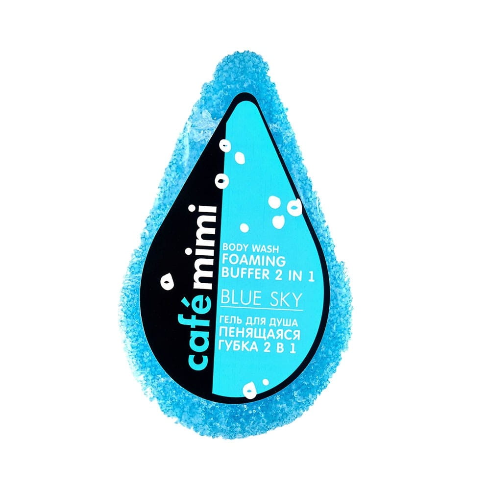 Duschschwamm getränkt mit 2in1 blu sky gel 60 g CAFEMIMI - Biolaboratorium