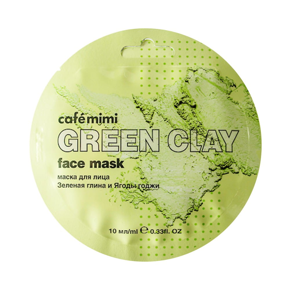 Gesichtsmaske grüne Tonerde und Goji-Beeren 10 ml CAFEMIMI - Biolaboratorium