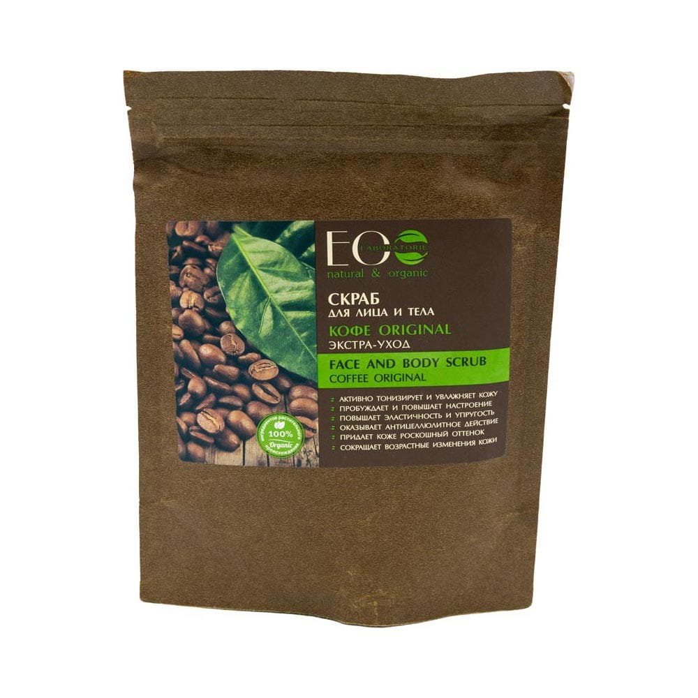 Gesichts- und Körperpeeling, Kaffee 200 g ECO LABORATORIES - Biolaboratorium