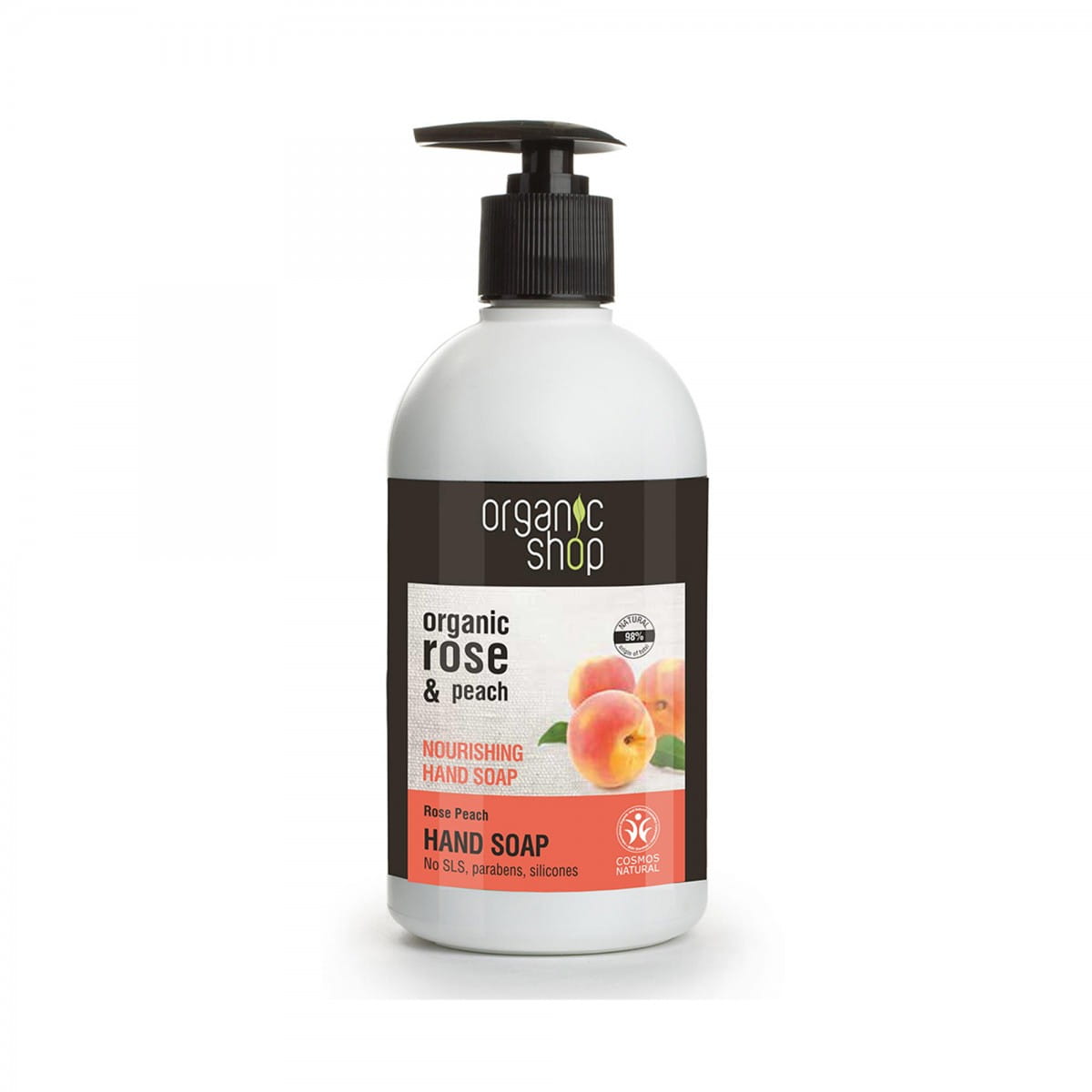 Pflegende Handseife Rose und Pfirsich 500 ml - Biolaboratorium