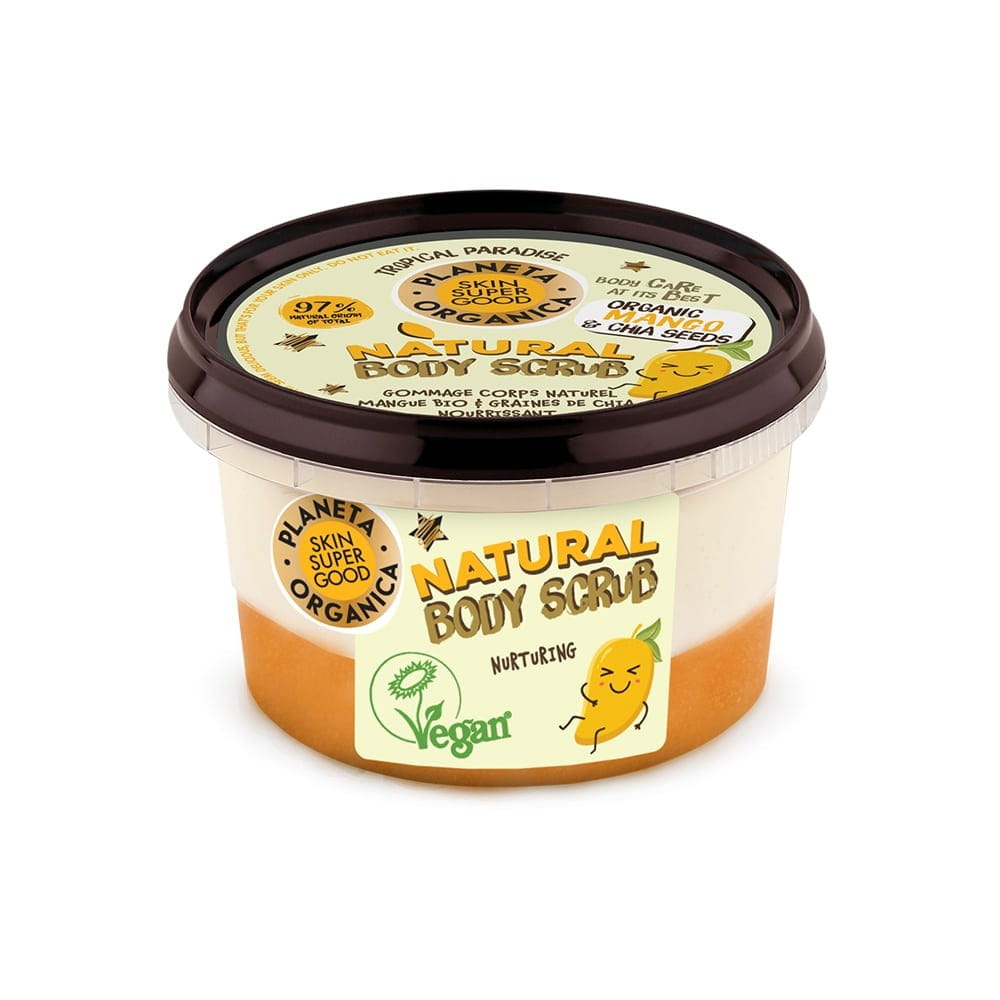 Feuchtigkeitsspendendes Körperpeeling mit Mango & Chiasamen 250 ml - Biolaboratorium