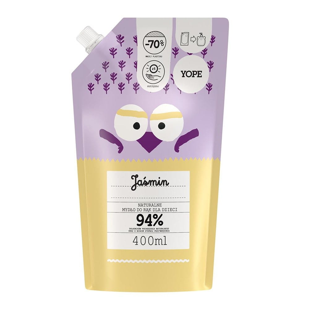 Jasmin-Handseife für Kinder 400 ml Vorrat - YOPE - Biolaboratorium