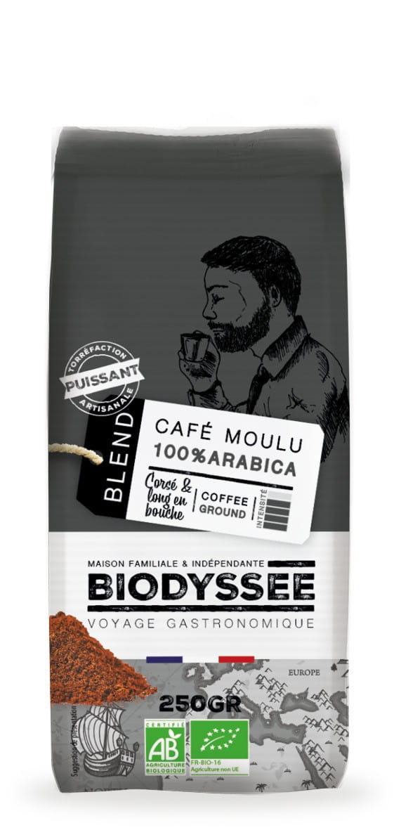 100% stark gemahlener Arabica-Kaffee 250g ECO BIODYSSEE - Biolaboratorium