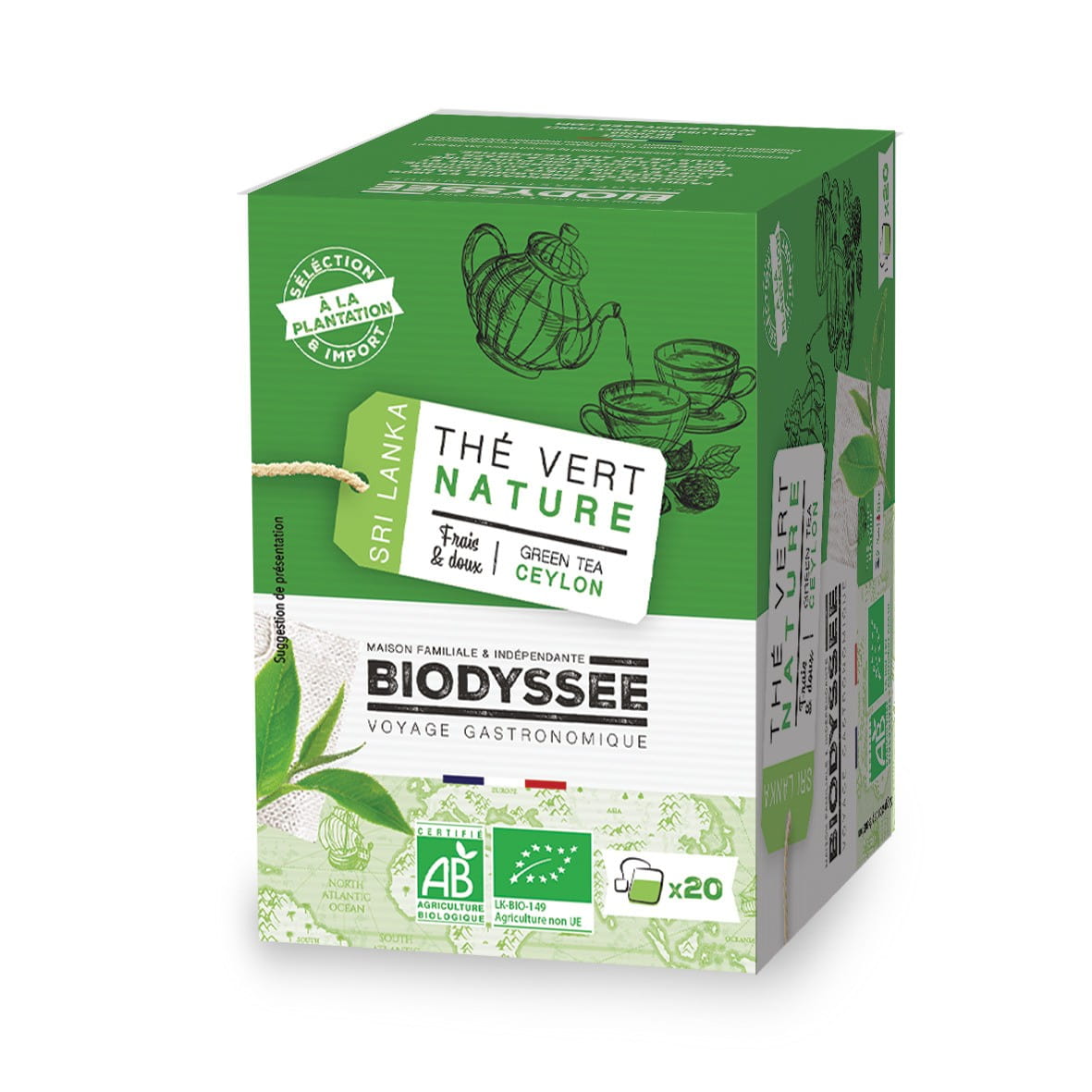 Ceylon grüner Tee 20x2g EKO BIODYSSEE - Biolaboratorium