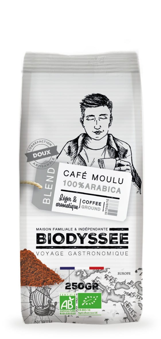 Kaffee 100% Arabica, mild, gemahlen 250g ECO BIODYSSEE - Biolaboratorium