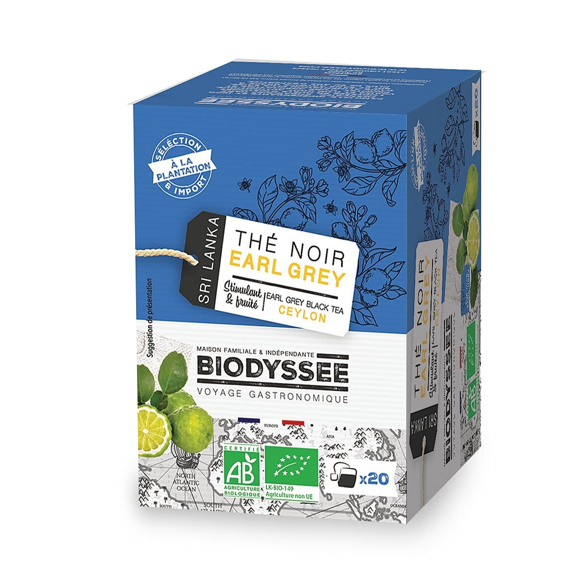 Earl Grey Ceylon Schwarztee 20x2g EKO BIODYSSEE - Biolaboratorium