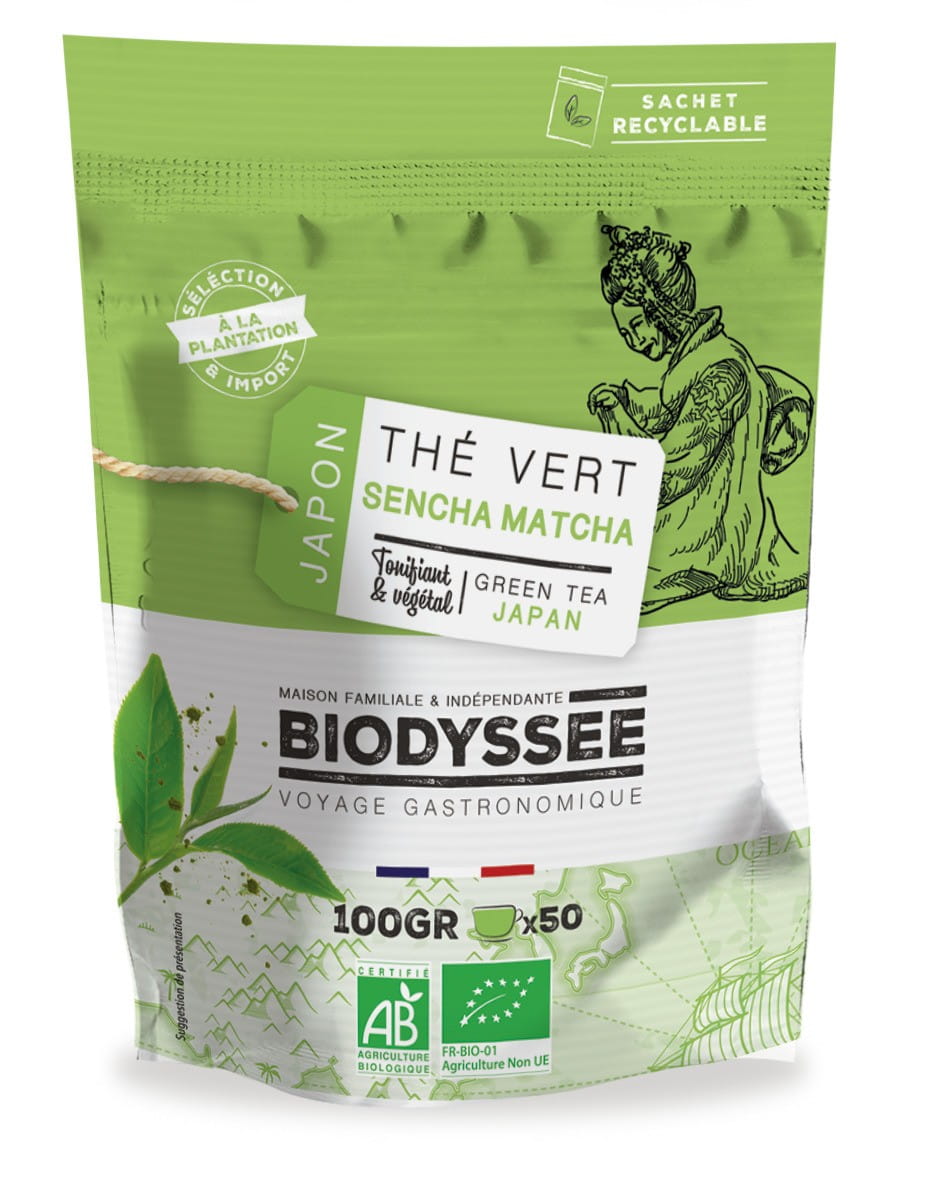 Grüner Tee Sencha Matcha 100g ECO BIODYSSEE - Biolaboratorium