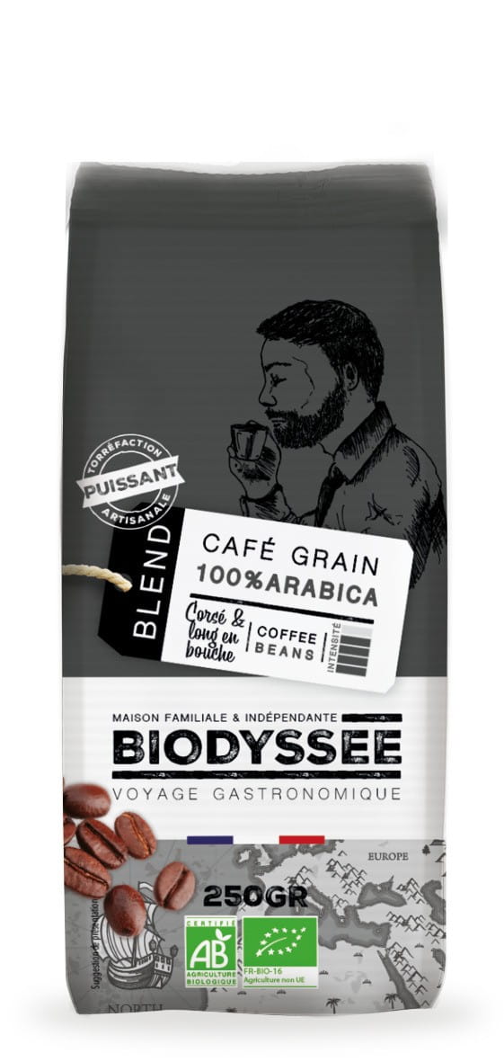 100% starke Arabica-Kaffeebohnen 250 g ECO BIODYSSEE - Biolaboratorium