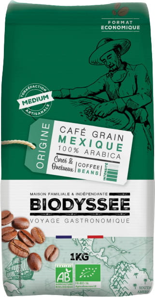 Kaffee 100% Arabica Mexiko Bohnen 1 kg ECO BIODYSSEE - Biolaboratorium