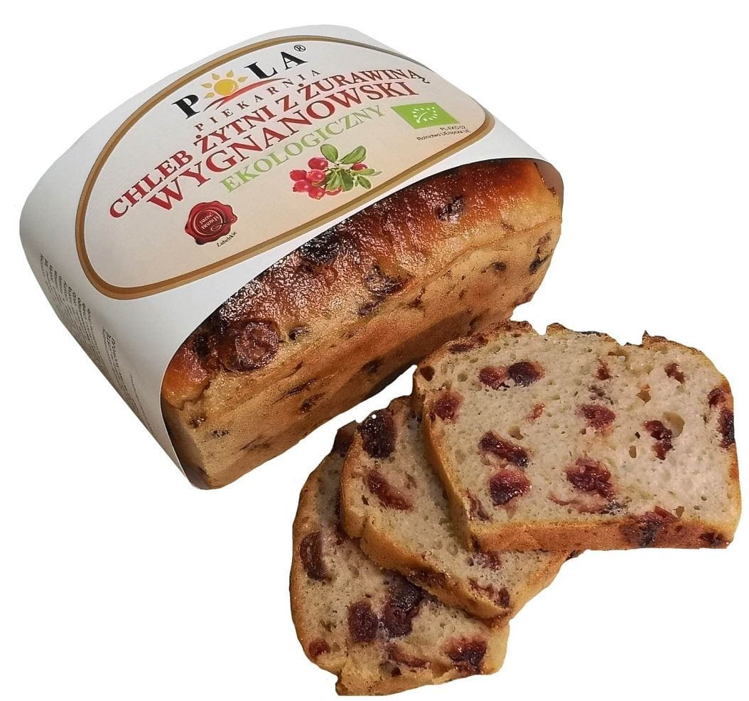 Wygnanów Roggenbrot mit Preiselbeeren BIO 350 g - POLA - Biolaboratorium