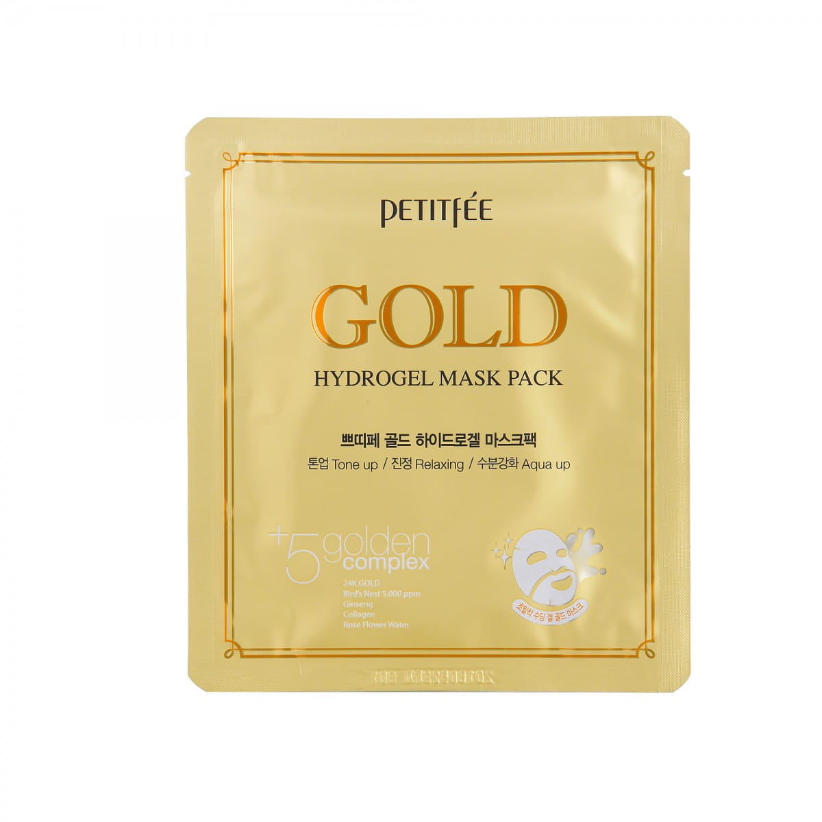 Gesichtsmaske mit Gold - PETITFEE - Biolaboratorium
