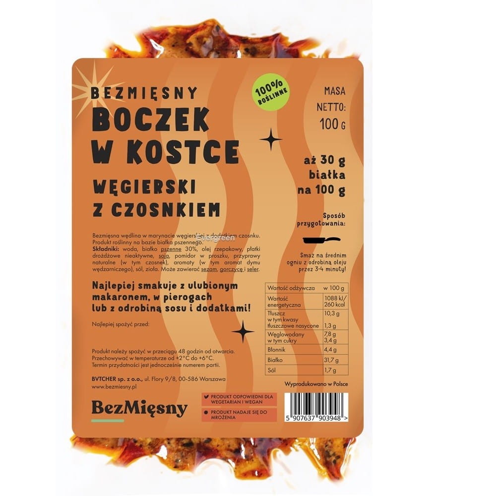 Vegane Speckwürfel nach ungarischer Art mit Knoblauch 100 g FLEISCHLOSES FLEISCH - Biolaboratorium