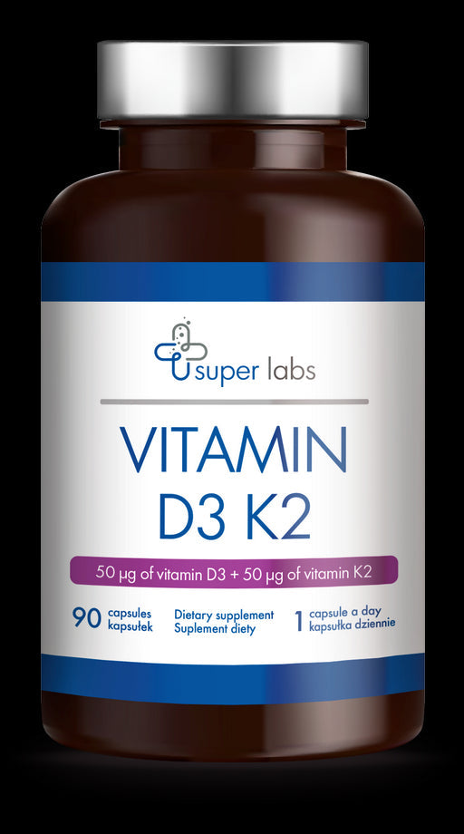 Vitamin D3 + K2 90 Kapseln SUPER LABS - Biolaboratorium