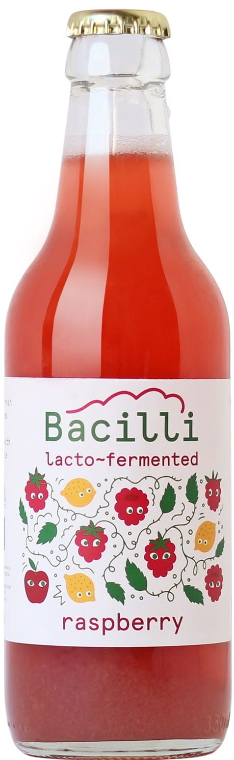 Kohlensäurehaltiges Getränk mit Probiotika Himbeere BIO 330 ml - Biolaboratorium
