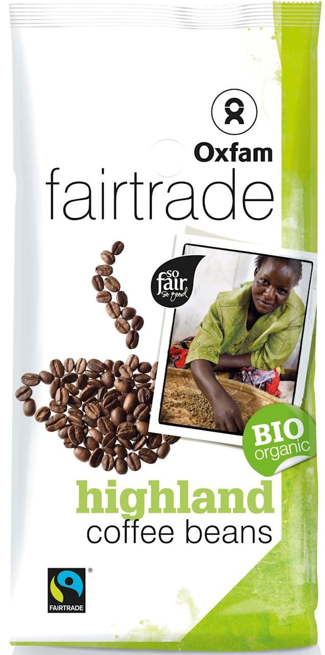 Verkauf Hochland Arabica Kaffeebohnen Fair Trade BIO 250 g - OXFAM - Biolaboratorium