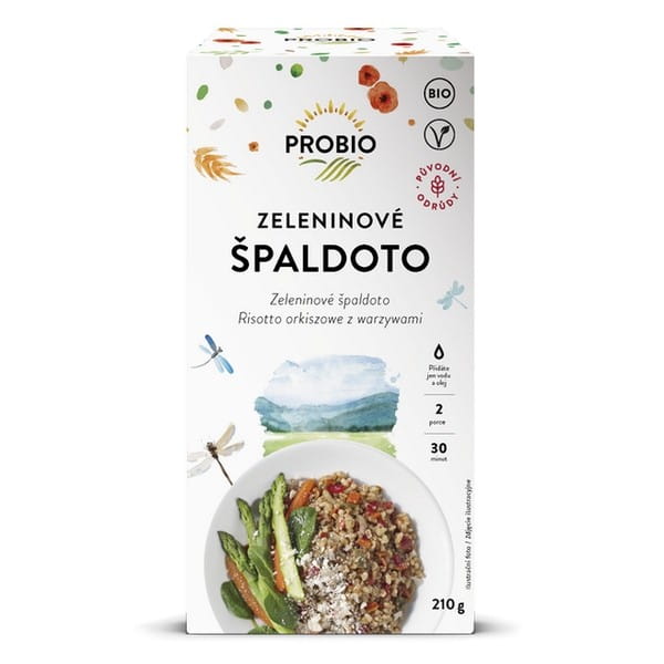 Mischung für Dinkelrisotto mit getrocknetem Gemüse BIO 210 g - PROBIO - Biolaboratorium