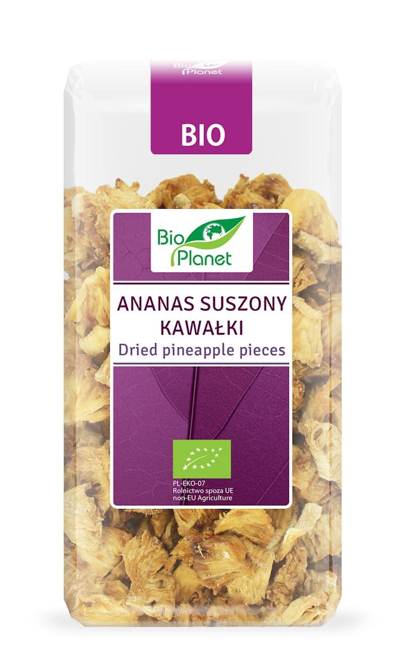 Getrocknete Ananasstücke BIO 100 g - BIO PLANET - Biolaboratorium