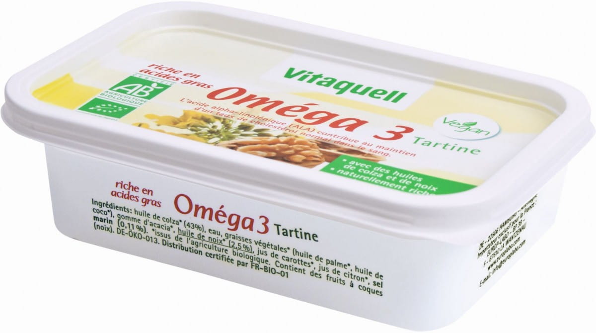 Rabatt OMEGA Margarine - 3 BIO 250 g - VITAQUELL - Biolaboratorium