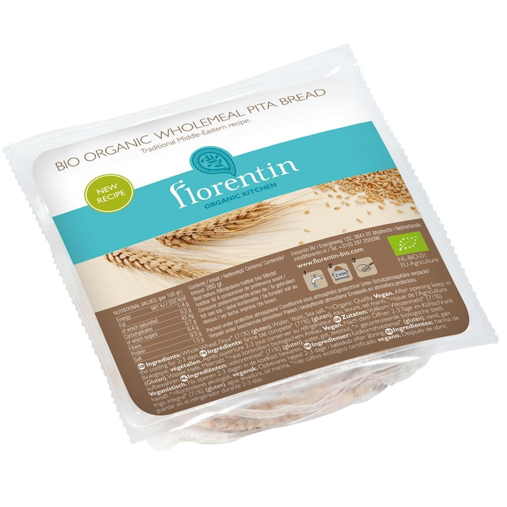 Verkauf braunes Fladenbrot BIO 280 g - FLORENTIN - Biolaboratorium