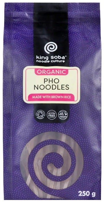 Nudeln (Reis, Vollkornnudeln) glutenfrei pho BIO 250 g - KING SOBA - Biolaboratorium