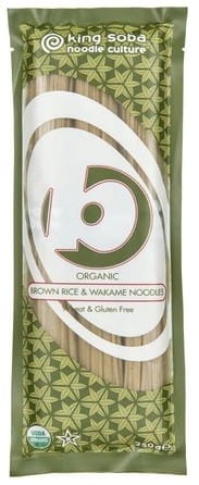 Pasta (Reis, Vollkornnudeln mit Wakame-Algen) glutenfrei BIO 250 g - KING SOBA - Biolaboratorium