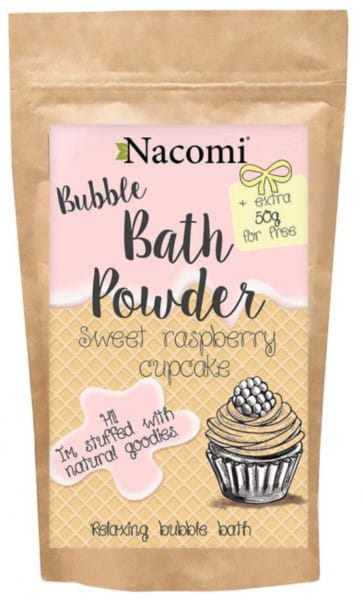 Badepulver Himbeer Cupcake 150g NACOMI - Biolaboratorium